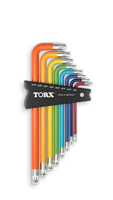 TORX® Winkelschraubendreher Sätze mit Kugelkopf